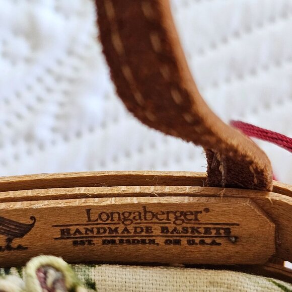 Longaberger Little Shopper Basket With 2008 Tree Trimming Edition, Made in USA - Picture 3 of 10